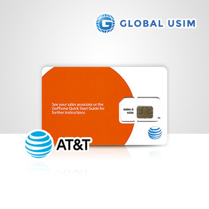 AT&amp;T 미국유심 미국, 캐나다, 멕시코 4G LTE 속도 완전 무제한, 국제전화 수발신 포함